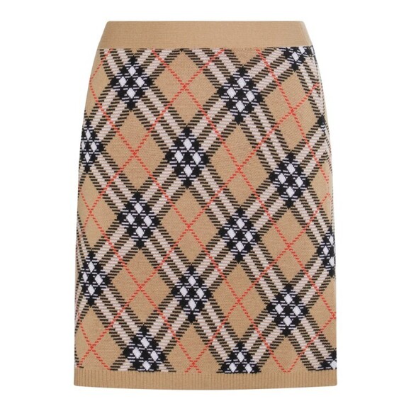 Burberry Beige Wool Skirt - NWT